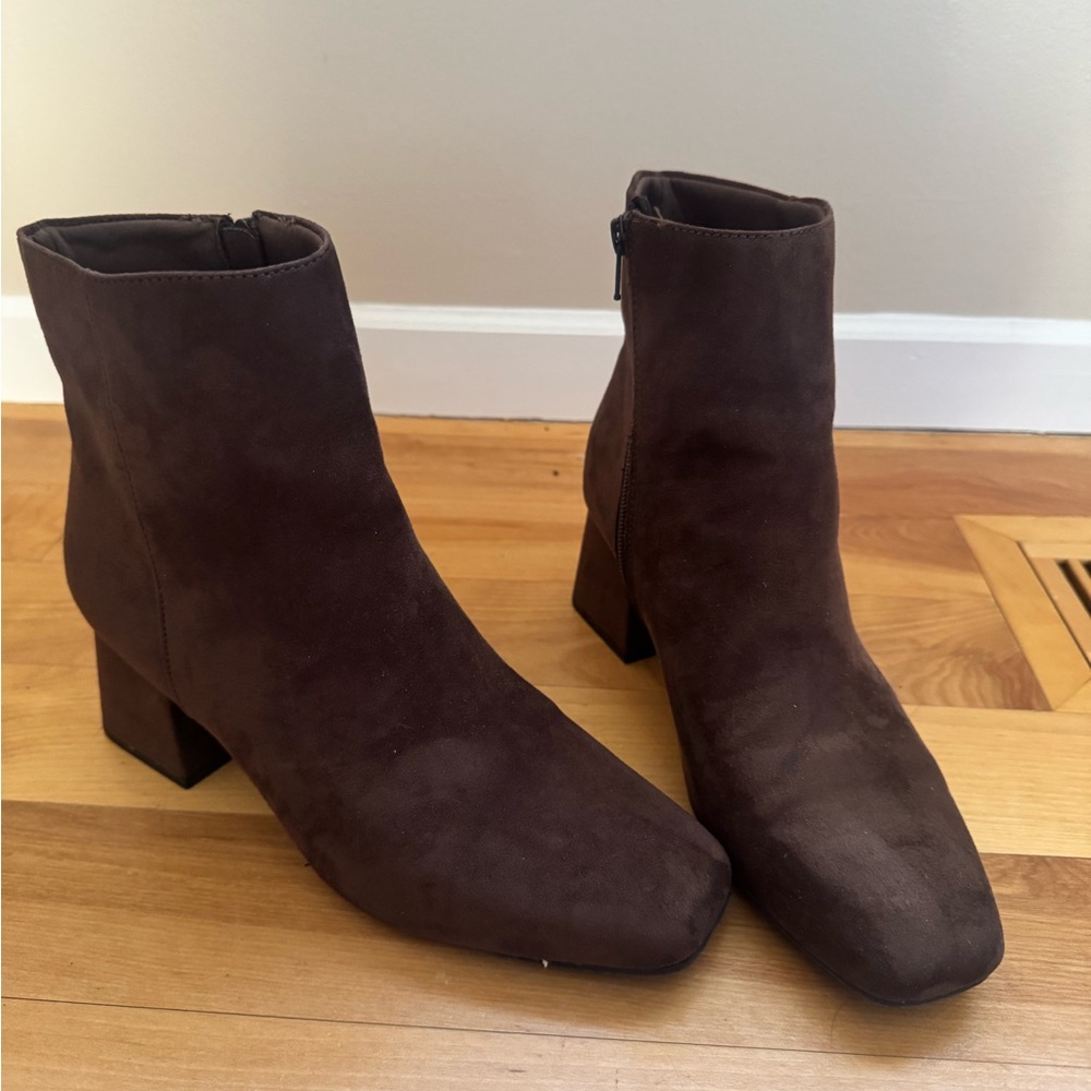 Brown Suede Ankle Boots